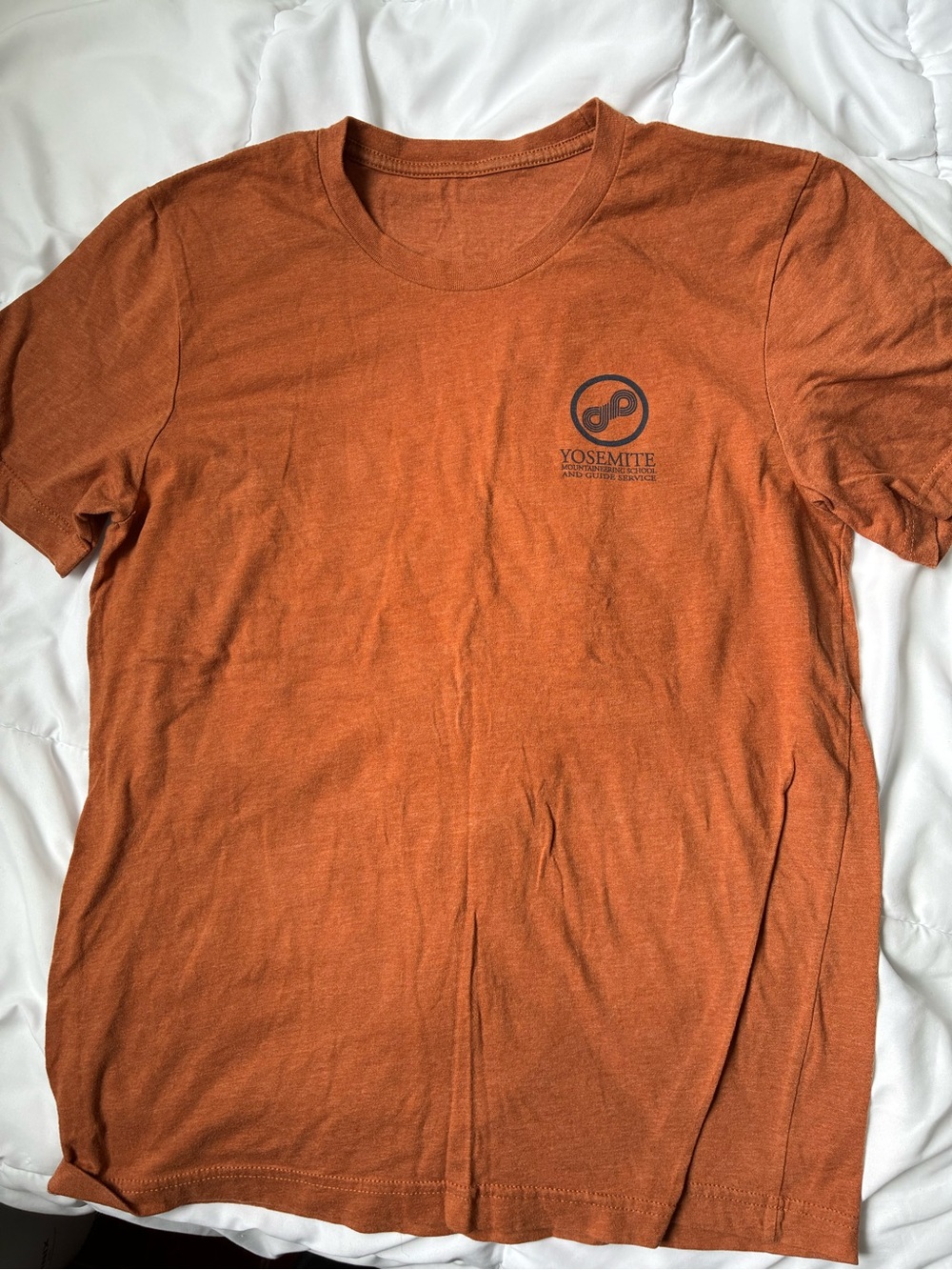 Yosemite National Park Men's Short-Sleeve Crew Neck T-Shirt — Rust Orange